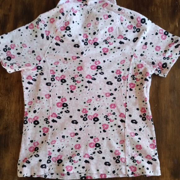 Liz Golf Top Shirt Floral Print - Picture 2 of 4